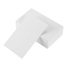 MECCANIXITY 100 Business Card Stock 3.5" x 2" Blank Business Cards for Laser Printer Small Message Card Graffiti Scrapbooking DIY Thanks Cards, White