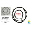 AARNAV Complete V Brake Set V Brakes, Cables Black Levers,