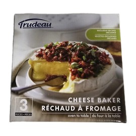 Trudeau NEW Trudeau Gourmet Provence Cheese Baker Set of 3 Pieces, Recipes Included
