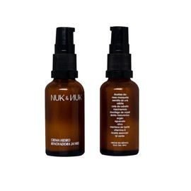 Nuk & Nuk Crema Hidro – Renovadora 24 hrs Día y Noche, Ácido Hialurónico, Hidratante Facial, Despigmentante, Piel Delicada, Crema para Hombres y Mujeres (30 mililitros)