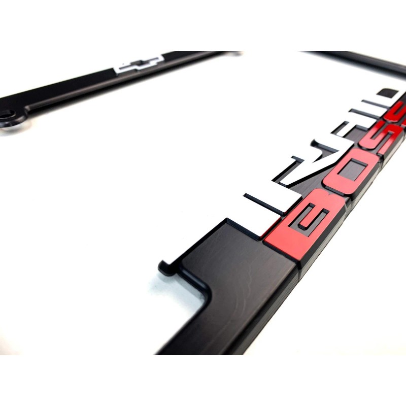 Trail Boss (2) Trail Boss License Plate Frames 3D Raised