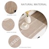 Hpxrom Rustic Small Boho Light Coffee Linen Style Table Runner
