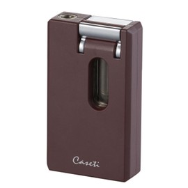 Caseti Urban Single Torch Flame Lighter, Built in Cutter, Built in Punch, Windproof Adjustable Flame Lighter (Shipped Without Butane) (Burgundy)