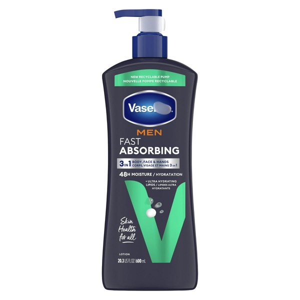 Men Fast Absorbing 3-in-1 Face, Hands & Body Lotion For