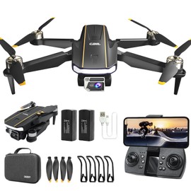 Super Enduring Brushless Motor Drone with Camera for Beginners, CHUBORY A68 WiFi FPV Quadcopter with 2K HD Camera, Auto Hover, 3D Flips, Headless Mode, Trajectory Flight, 2 Batteries, Carrying Case