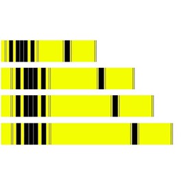 White Water Archery Fluorescent Neon Yellow Black Traditional 1 Arrow Wraps 15Pc (8, 1)