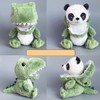 Panada Stuffed Animals Disguise As Crocodilian Adorable Plushies Panda Cosplay