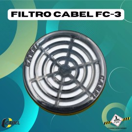 Cabel Filtro Cartucho Cabel Fc-3 Respirador Gases Ácidos Y Vapores