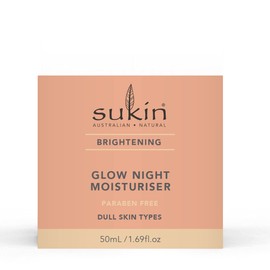 Sukin Brightening Glow Night Moisturiser For Women 1.69 oz Moisturizer
