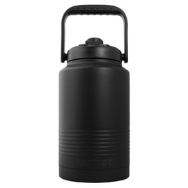 Patriot Coolers 128oz / 1 Gallon Insulated Stainless Steel Water Bottle - Perfect for Outdoors… (Black)