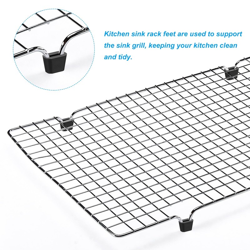 PATIKIL Kitchen Sink Rack Feet, 50 Pack Plastic Rack Bottom