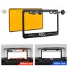 2pcs License Plate Frame with Screws Aluminum Metal Auto US