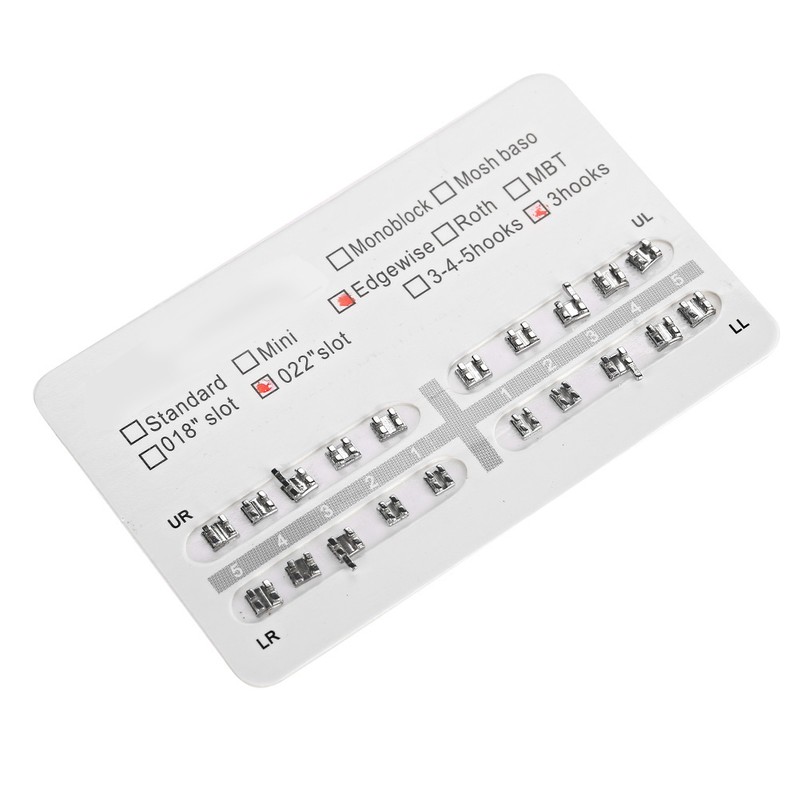 10 Packs Metal Dental Teeth Orthodontics Brackets Braces Mini With