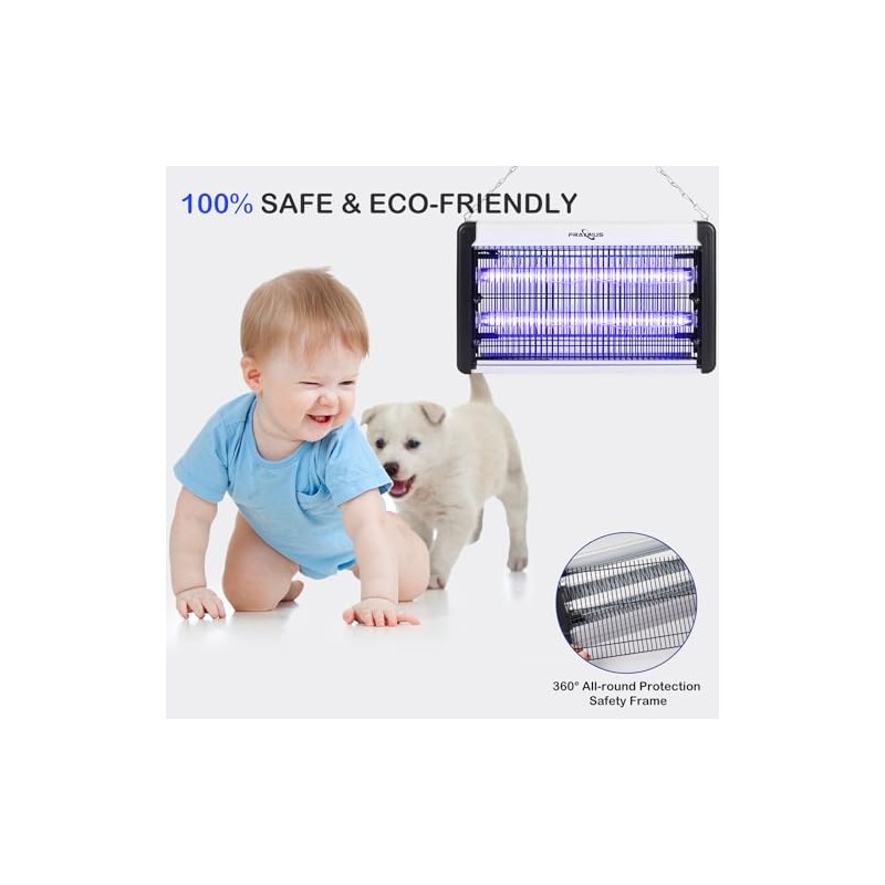 FRAXINUS Electric Bug Zapper, UV Insect Killer, Indoor Fly Catcher,