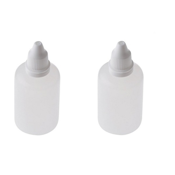 50ml/100ml Empty Refillable Portable Plastic Squeezable Dropper Bottle Cosmetic Makeup Packaging Essential Oil Container Eye Liquid Vial with Screw Lid and Plug (100 ml)