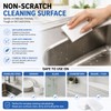 6PCS White Scrub Pads 4x6 Inch - Non Scratch Scouring