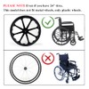 Wheelchair Rear Wheel Replacement Tire, 24 "X 1" Universal Flat-Free