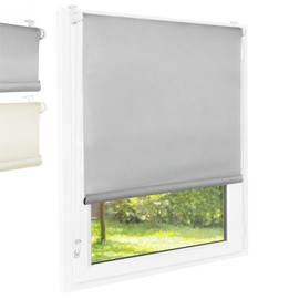 Foxx Thermal Klemmfix Blackout Roller Blind without Drilling, 90x140 cm