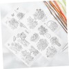 DOITOOL 4Sheets Water Soluble Embroidery Stabilizer DIY Sewing Supply for