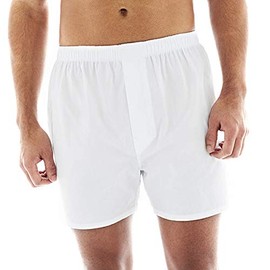 Stafford 4 Pack Woven Cotton Boxers (X-Large, White)