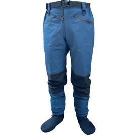 Drryfsh Zip Front Waist High Wader Stockingfoot Wading Pants for Fishing Hunting Kaykaing (XX-Large) Navy