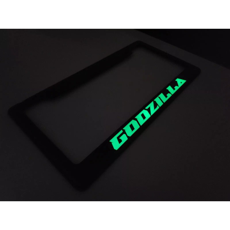 Godzilla GTR (Glowing) Godzilla GTR 100% Carbon Fiber License Plate