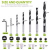 Keadic 23Pcs Dowel & Tenon Center & Drill Bits Set,