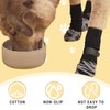 Thoquene 4 Pairs of Double-Sided Dog Socks Leak Protection Non-Slip