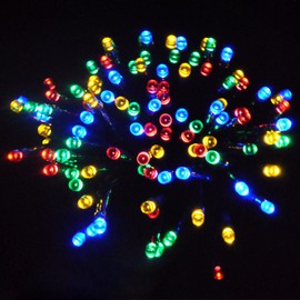 JnDee Safe Voltage 300 Bright LEDs 30 Metres Multi Colours RGBY String Fairy Lights for Christmas Tree Party Wedding Events, 8 Modes, Timer, Long Lead