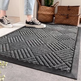 Grey Entrance Hallway Doormat 60x120cm 60x120cm