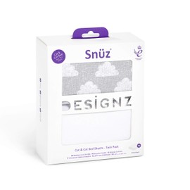 2 Pack Cot & Cot Bed Fitted Sheets 140 x 70cm – Cloud Nine Design – Light, Breathable & Luxurious Jersey Cotton Made To Last & Designed To Fit Cot & Cot Beds