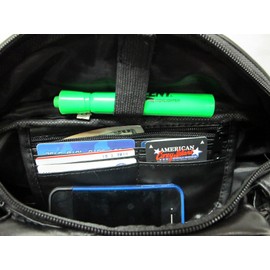 Deluxe Jumbo Size Genuine Leather Waist Pack Soft Light Weight w/Organizer - Black