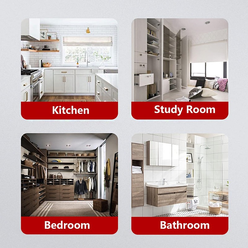 Kitchen Soft Close Cabinet Hinges, Kitchen Cabinet Frameless Hinges,4 Pcs