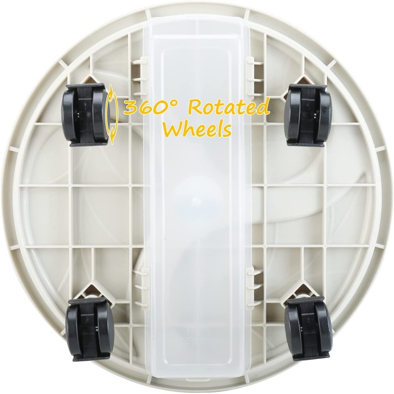 10 Inch Plant Caddy with Wheels & Water Container, 10.4"