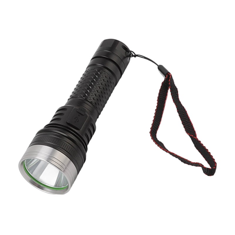 LED Flashlight 2 Levels High Brightness SST40 Wick White Light