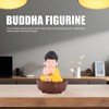 Singing Buddha Figurine USB Charging Desktop Buddha Decorative Statue with