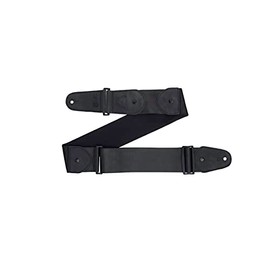 Gator Cases G-ICON-3INSTRAP-BLKS Seat Belt Style Guitar Strap - Nylon Webbing and Heavy Duty Hardware - Short Size, black
