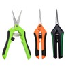 3 Pack Garden Secateurs, Compact Snips Hydroponics Multi Purpose Curved