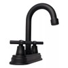 Maxims 4004N Llave Mezcladora Lavabo Giratoria Negro Mate