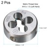 sourcing map 2pcs Round Threading Die M10 x 1.5 Metric