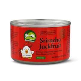 Nature's Charm Sriracha Jackfruit – Vegane Köstlichkeit mit angenehmer Schärfe – Ideal für Salate, Currys und Suppen – 1 x 200 g
