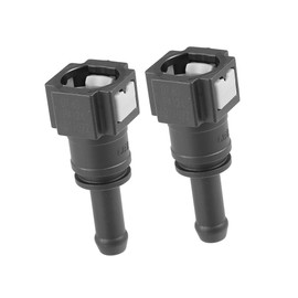 REPAIROCK 2pcs Fuel Line Quick Connect Straight Push-On Single Barb Fuel Hose Adapter Connector for 5/16 to 5/16 Rubber Tubing Auto Replacement Parts