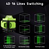 DONWELL 360° 4D 16 Lines Green Laser Level Cross Line