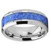 Metal Masters Co. Tungsten Carbide Wedding Band Ring with Blue