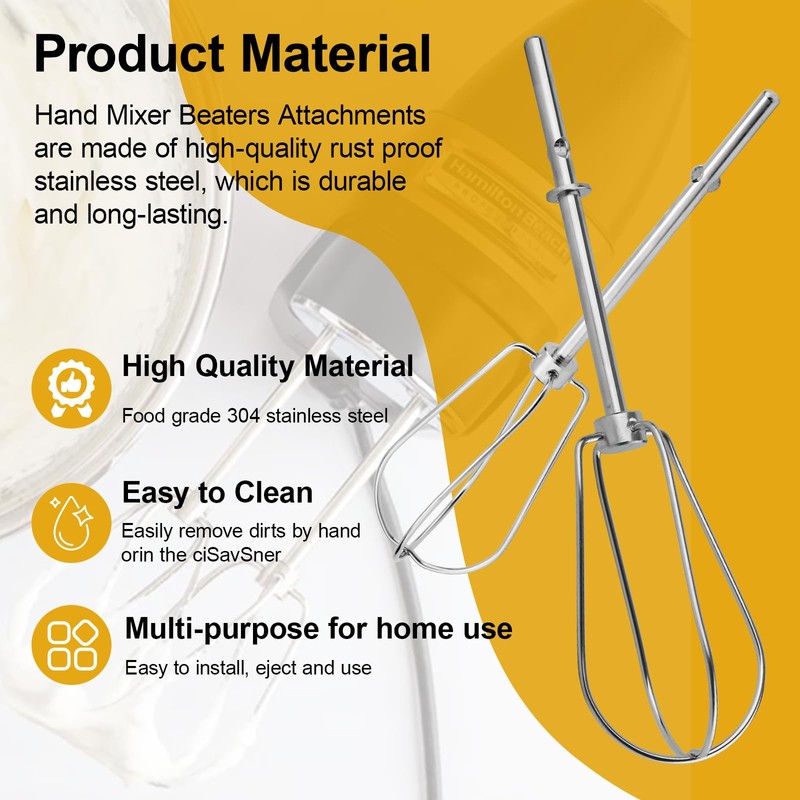 Hand Mixer Beaters Replaces for KitchenAid hand blender,hand Turbo Beaters