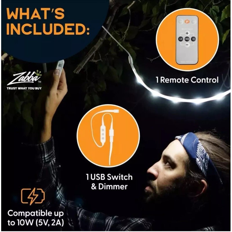 power practical Luminoodle USB Switch and Dimmer Female to Male