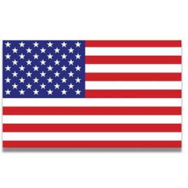 Magnet Me Up American Flag Magnet Decal, 3x5 inches, Red, White, and Blue, Heavy Duty Automotive Magnet for Car, Truck, SUV, or Any Other Magnetic Surface