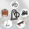 Candado Rigido Tipo U Para Bicicleta Motocicleta Con 2llaves