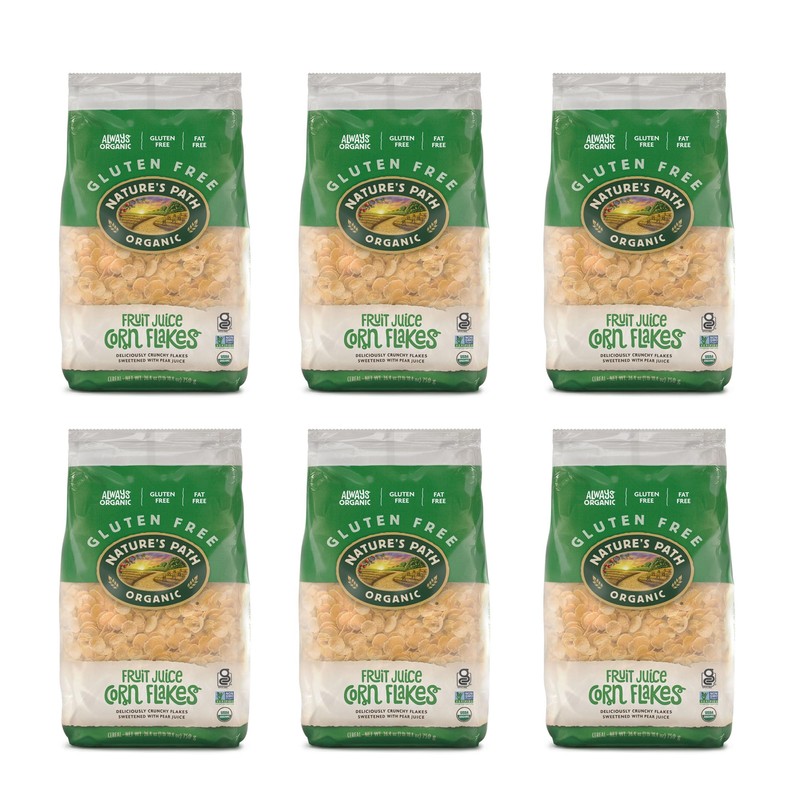 Nature's Path Organic Fruit Juice Sweetened Corn Flakes Cereal, 26.4