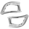 2 Pcs Chrome Plated ABS Rear Bumper Fog Light Lamp